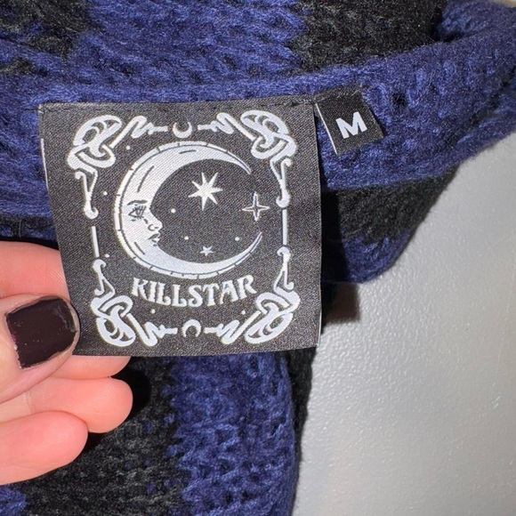 Killstar Black and Purple Striped Sweater - Picture 7 of 9